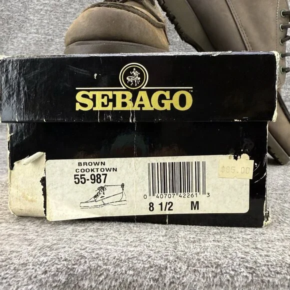 ✅Mens 8.5M Sebago Moc Toe Chukka Boots Cooktown Brown Leather Waterproof 55-987 Sebago | Shoes | Sebago Moc Toe Chukka Boots Mens 85m  main image 4